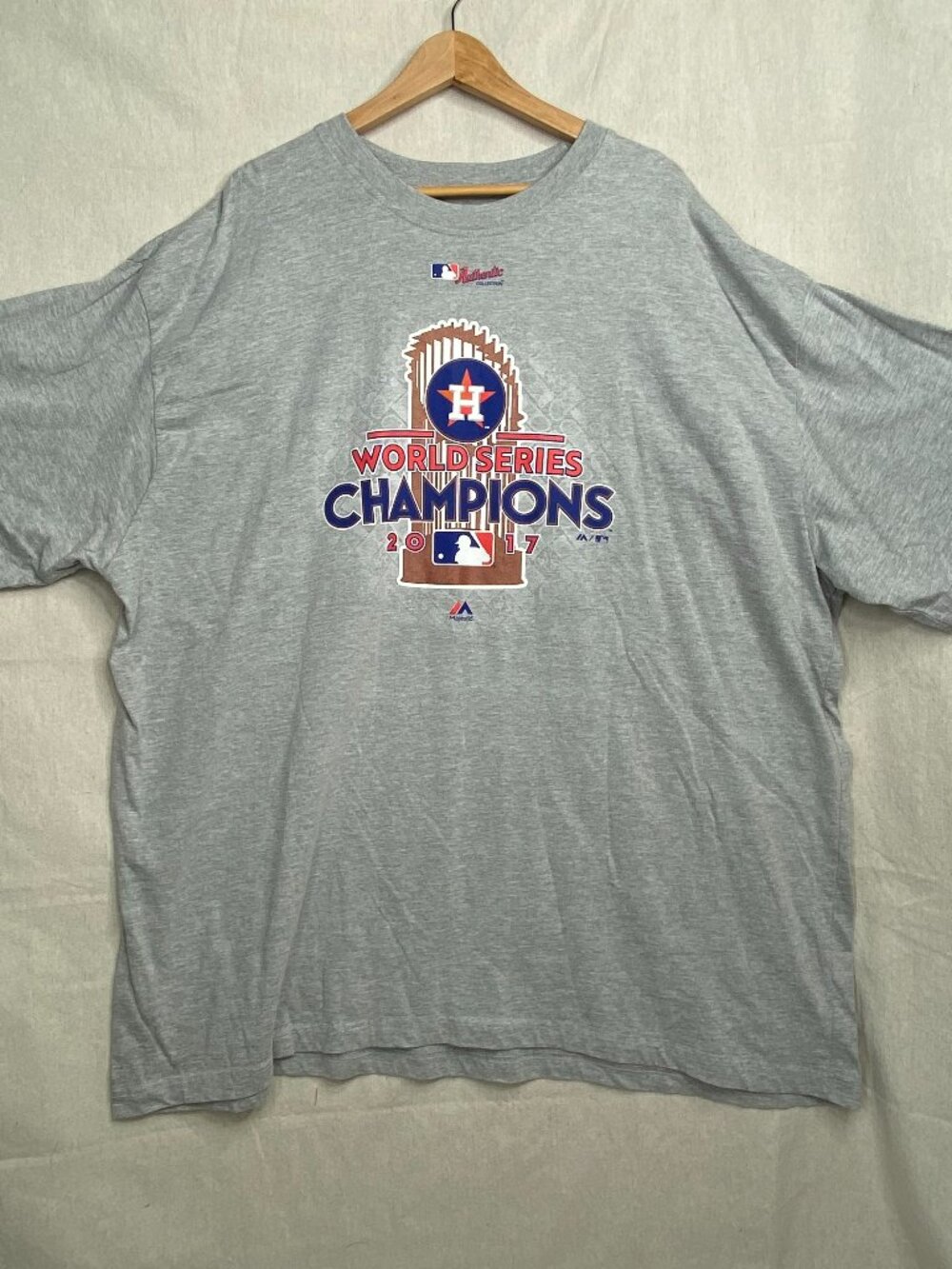 Majestic Astros 2017 World Series Champions T-Shirt Mens 4XL MLB Authentic